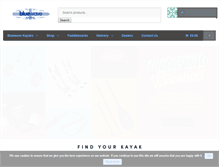 Tablet Screenshot of bluewavekayaks.com